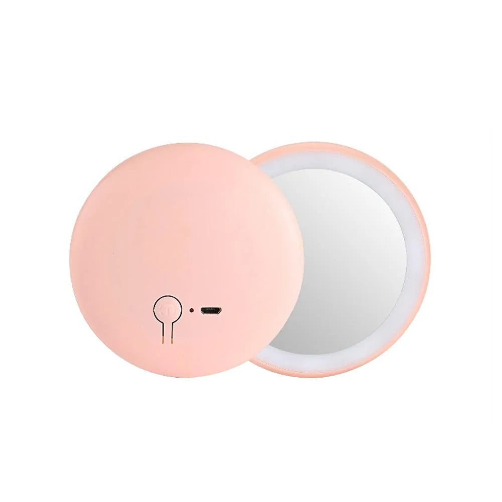 Rechargeable LED Handheld Makeup Mirror