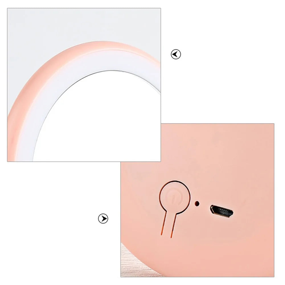Rechargeable LED Handheld Makeup Mirror